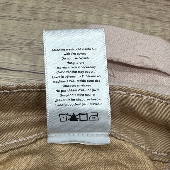 Rag & Bone Shorts Womens 24 Pink Denim Rosa Mid-Rise Relaxed Through Hip & Thigh - Picture 11 of 12